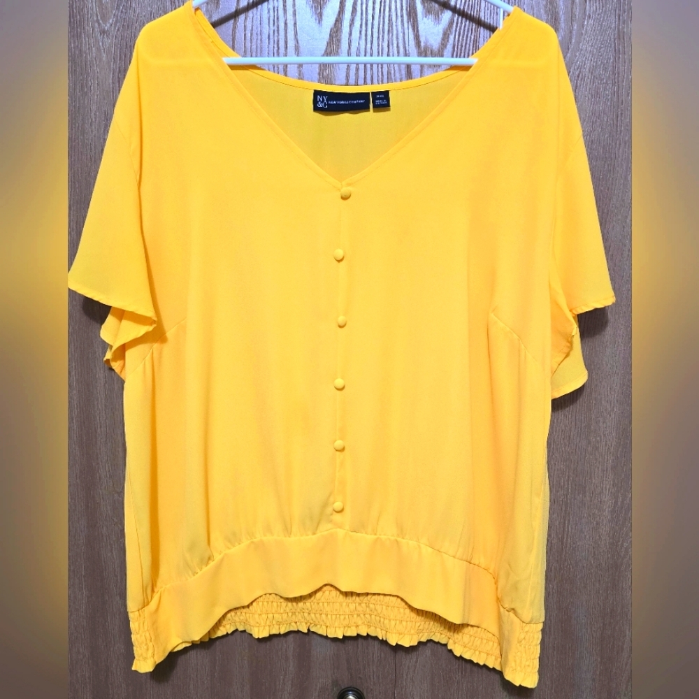 NYC Sunshine Yellow Women's Blouse
